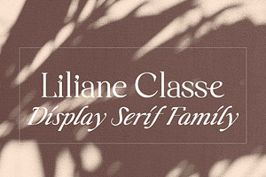 Liliane Classe Serif Font Family