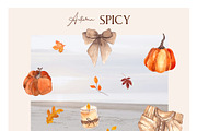 Autumn Spicy.Hand draw watercolor, an Object Graphic by ma_i_vi (Thumbnail 9 of 10)