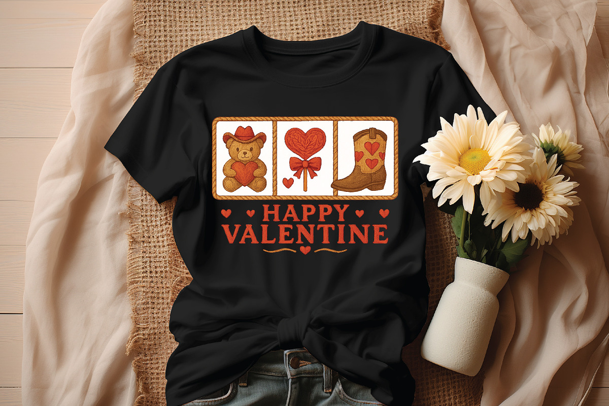 Faux Yarn Crochet Howdy Valentine, an Illustration by Black Bird Studio (Photo 5 of 8)