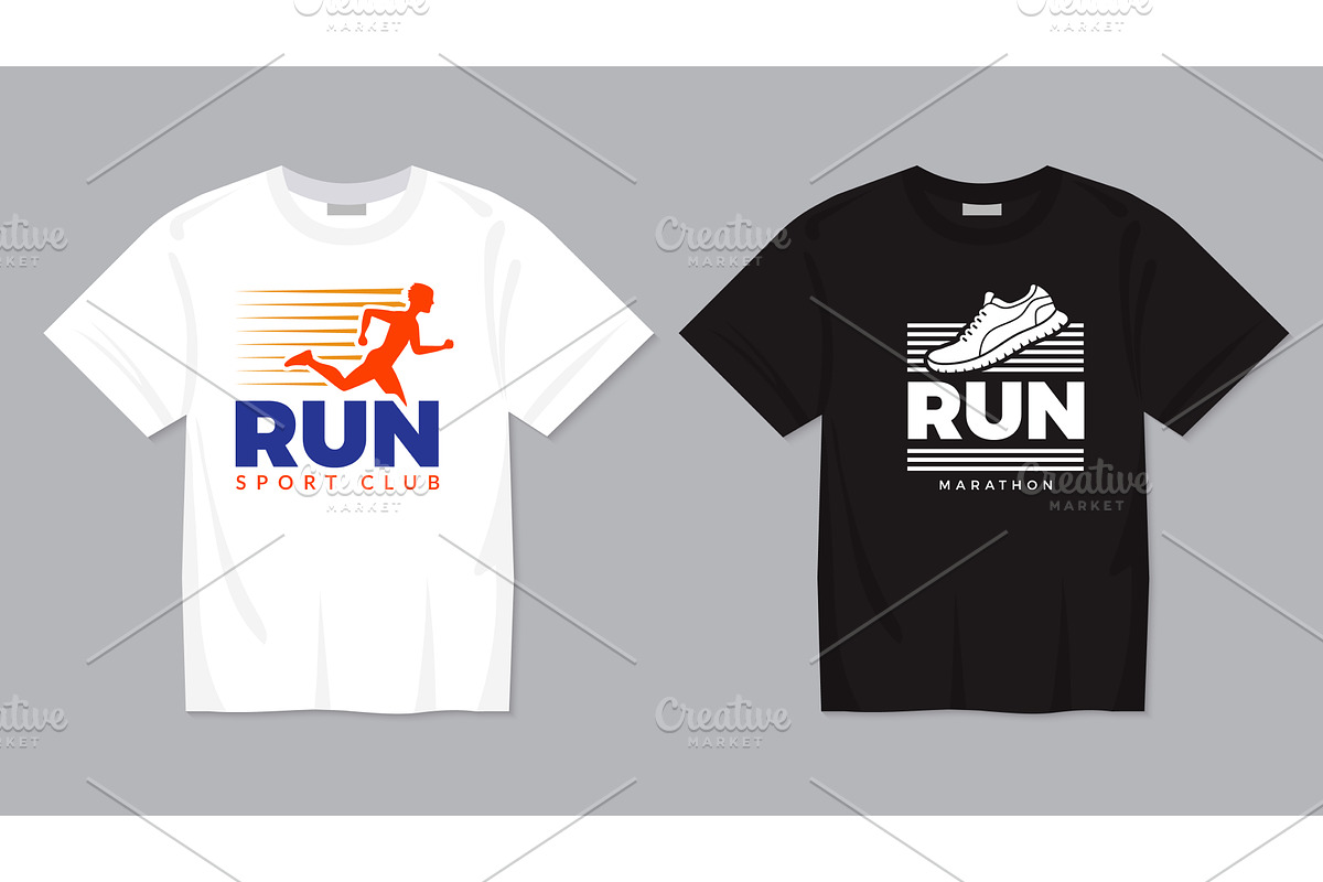 Running tshirt. print design, a Sport Illustration by Onyx