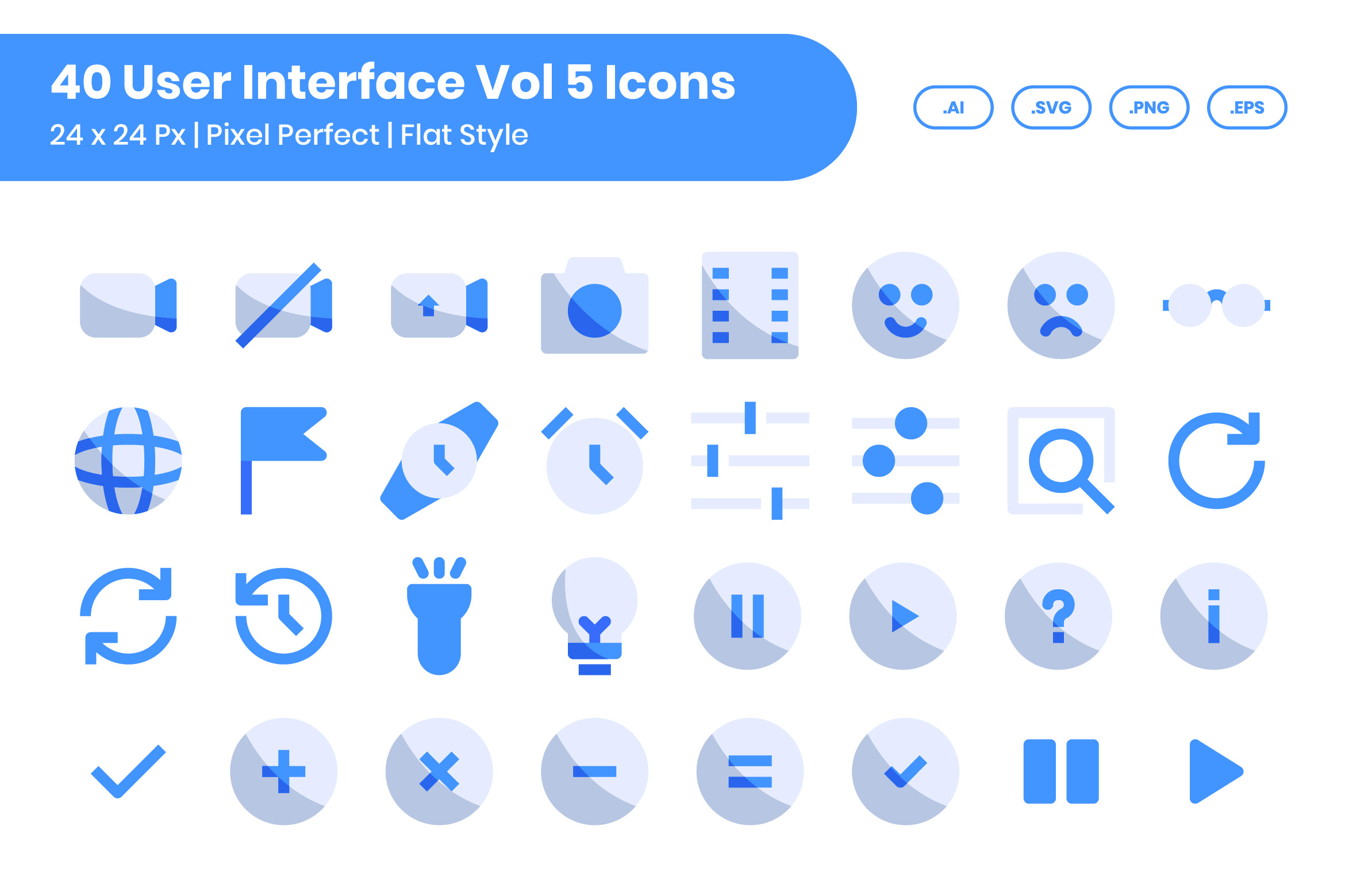 40 Interface Vol 5 - Flat, an Icon by Kmg Design | Creative Market