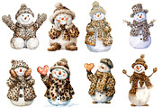Winter Glitter Snowman Clipart, an Illustration by Designworld (Thumbnail 4 of 4)