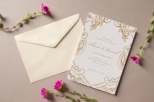 Elegant Wedding Invitation, an Invitation Template by cmatworks