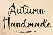 Autumn Handmade, a Handwritten Font by FreshTypeINK (Thumbnail 1 of 9)