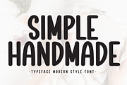 Simple Handmade | Script Font, a Script Font by Scratchones (Thumbnail 1 of 8)