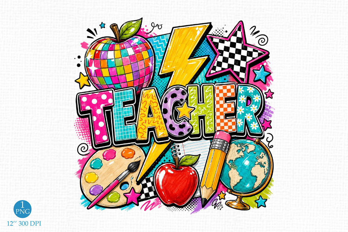 Last Day Of School Png, Teacher Life, an Object Illustration by Libby Wishes (Photo 1 of 5)