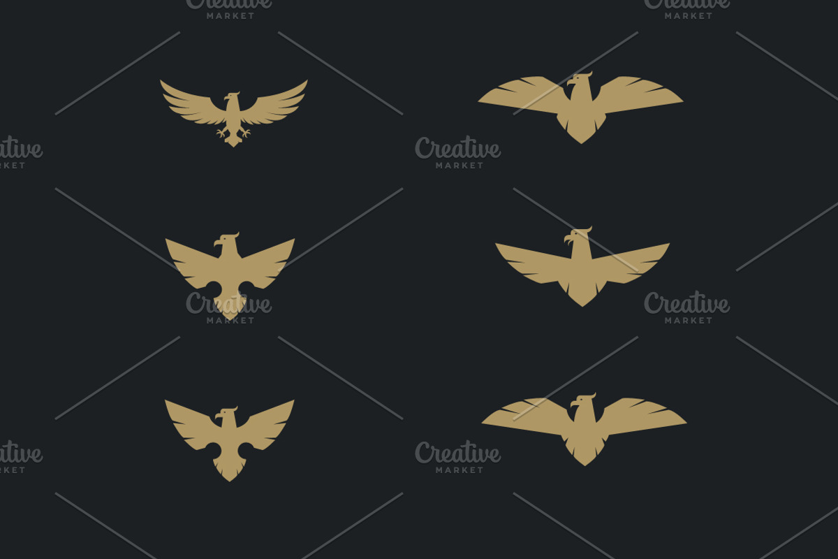 60 Vector Eagles + Bonus, an Object Graphic by Damien (Photo 4 of 11)