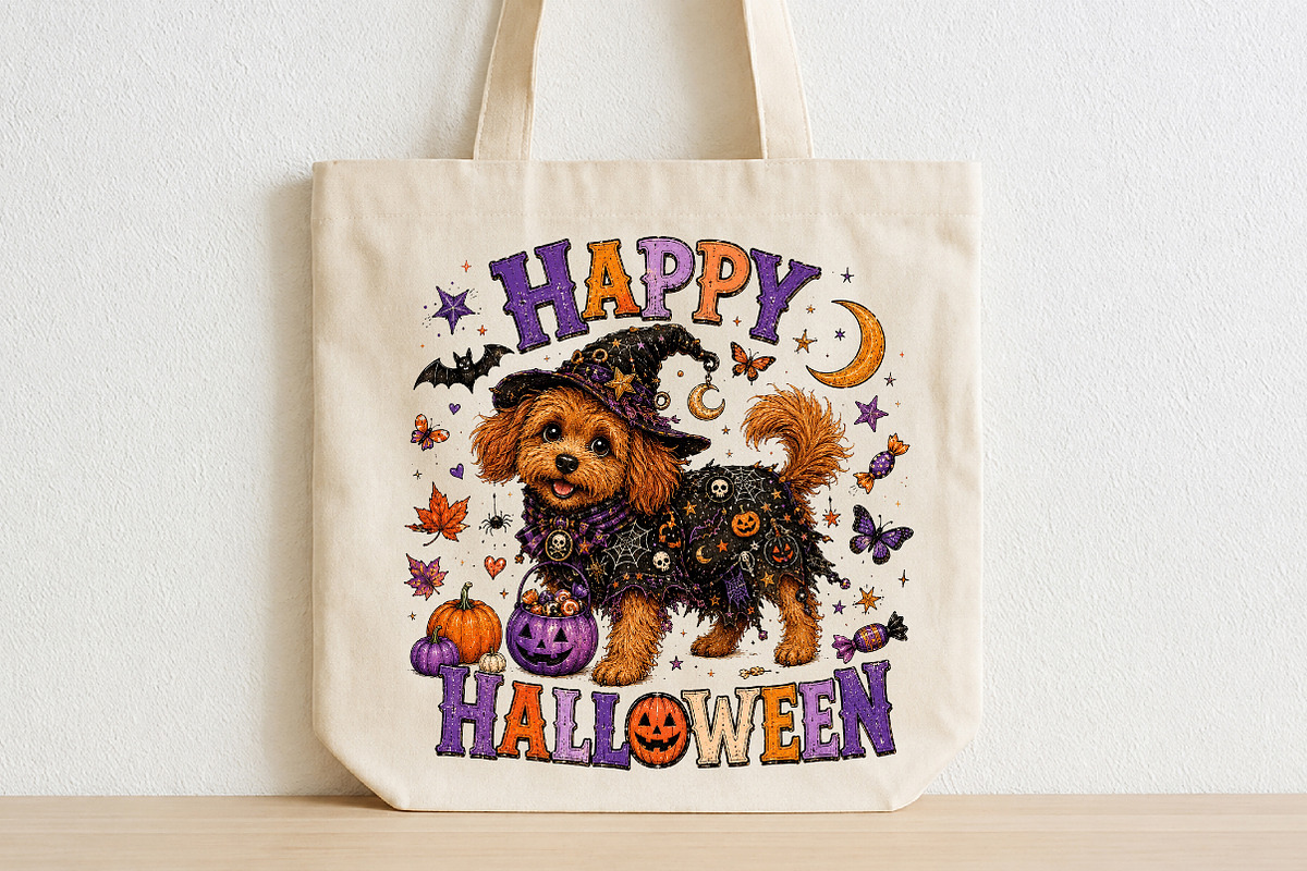 Happy Halloweenie Dachshund PNG, a Seasonal Illustration by CraftArtStudio (Photo 2 of 4)