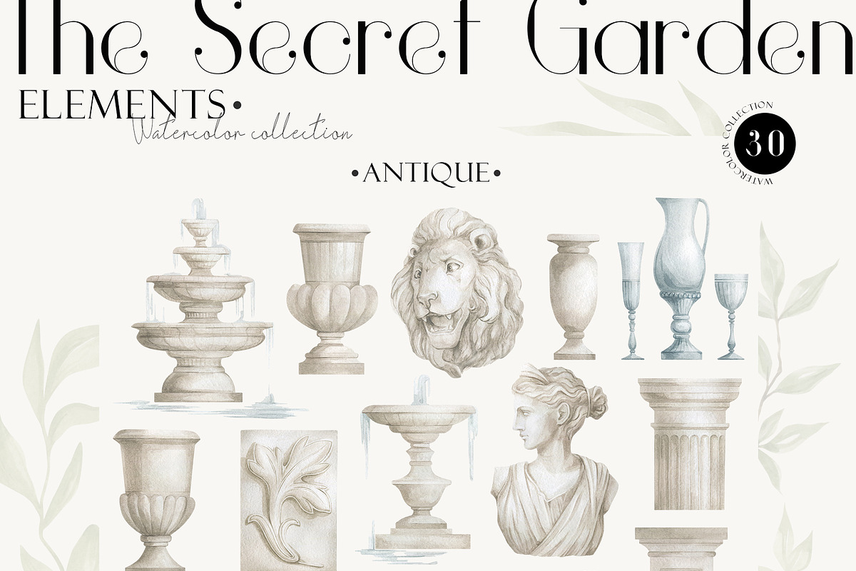 Watercolor Flowers & Antique vases, an Illustration by Kreker Kate (Photo 9 of 11)