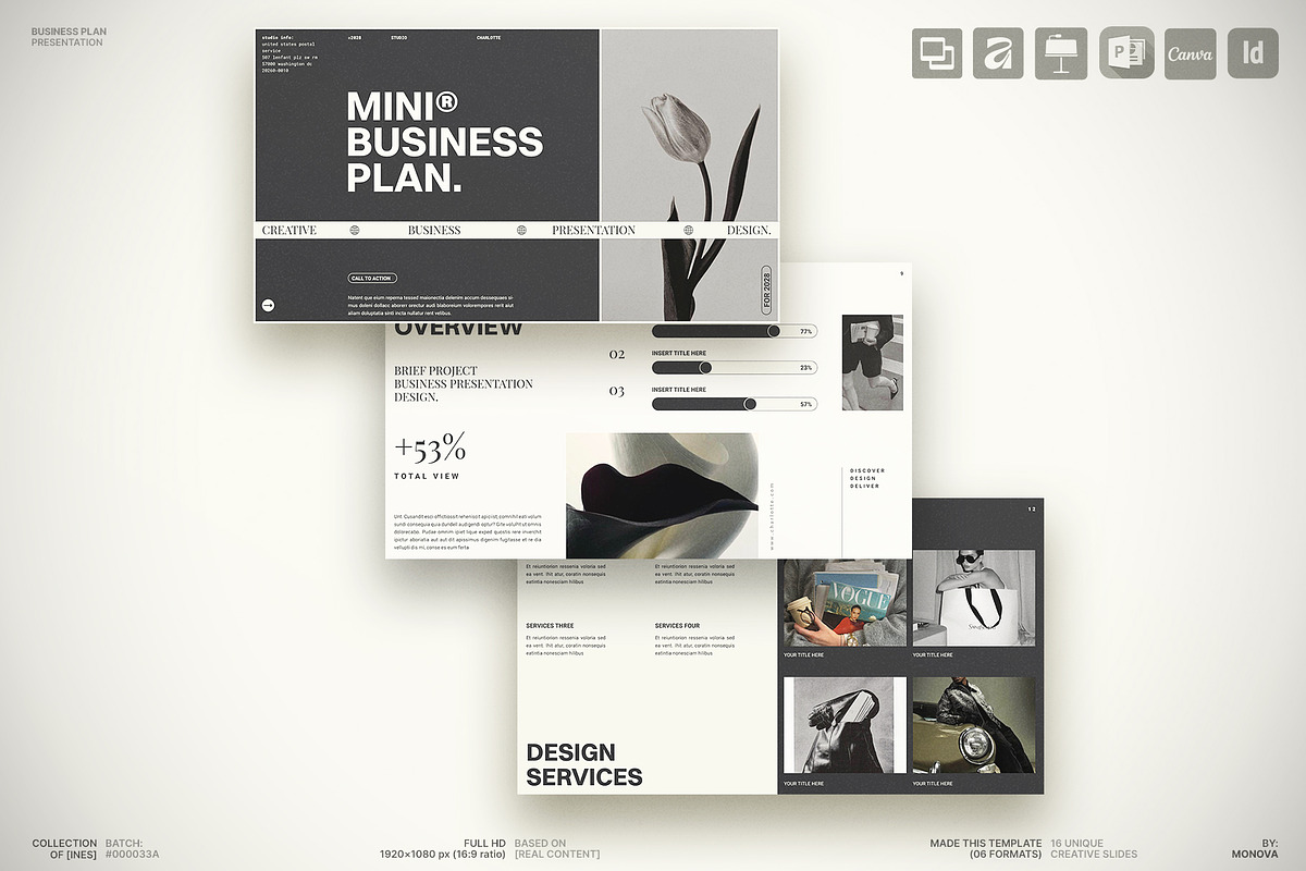 Business Plan Presentation Template, a Presentation Template by Studio Monova (Photo 1 of 13)
