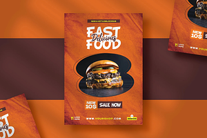 Fast Food Flyer Template, a Flyer Template by Hubzway