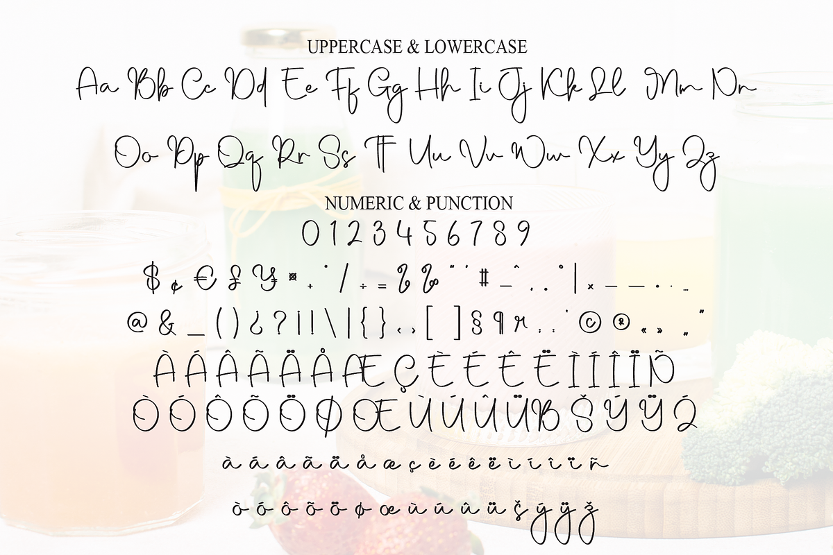 Smoothie | Script Font, a Handwritten Font by Scratchones (Photo 7 of 8)