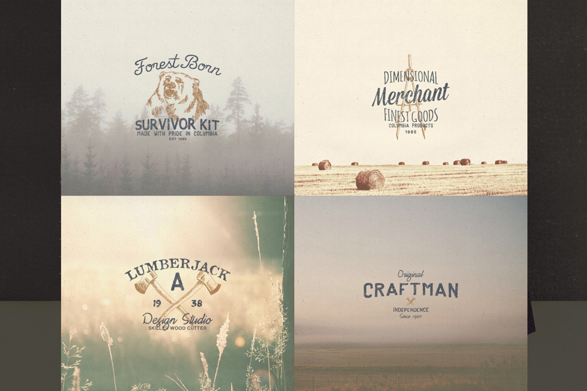 Hand Drawn Vintage Logos Volume 3, a Branding & Logo Template by Yusof Mining (Photo 2 of 5)