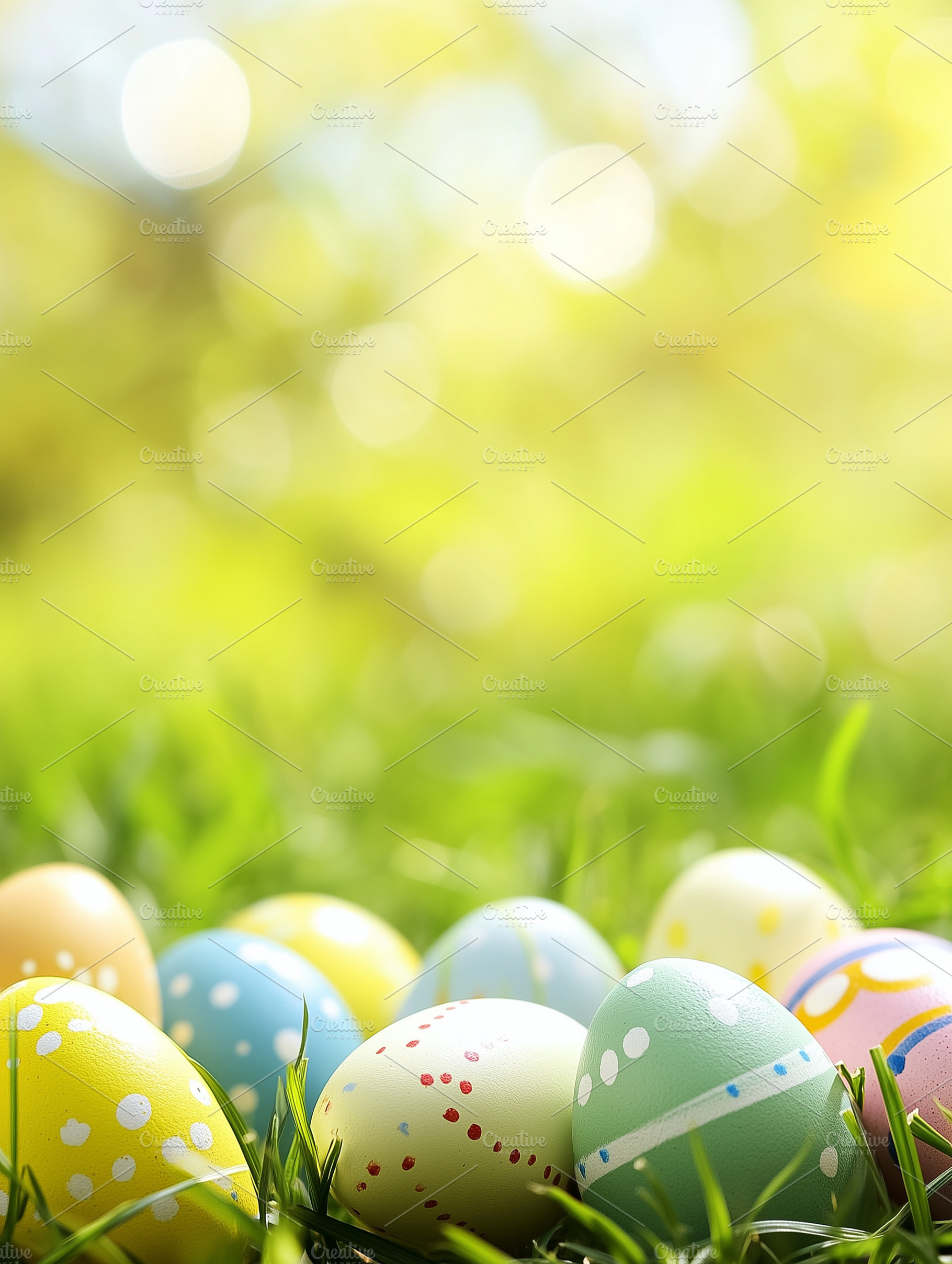 Colorful Easter eggs decorated, a Holiday Photo by MistyDay