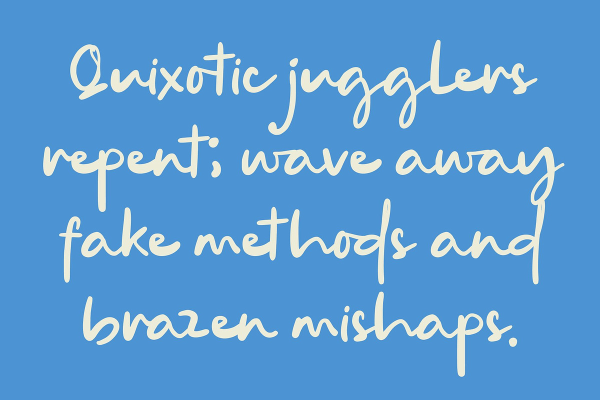 CS Sandra – Handwritten Script Font, a Script Font by Craft Supply Co. (Photo 3 of 8)