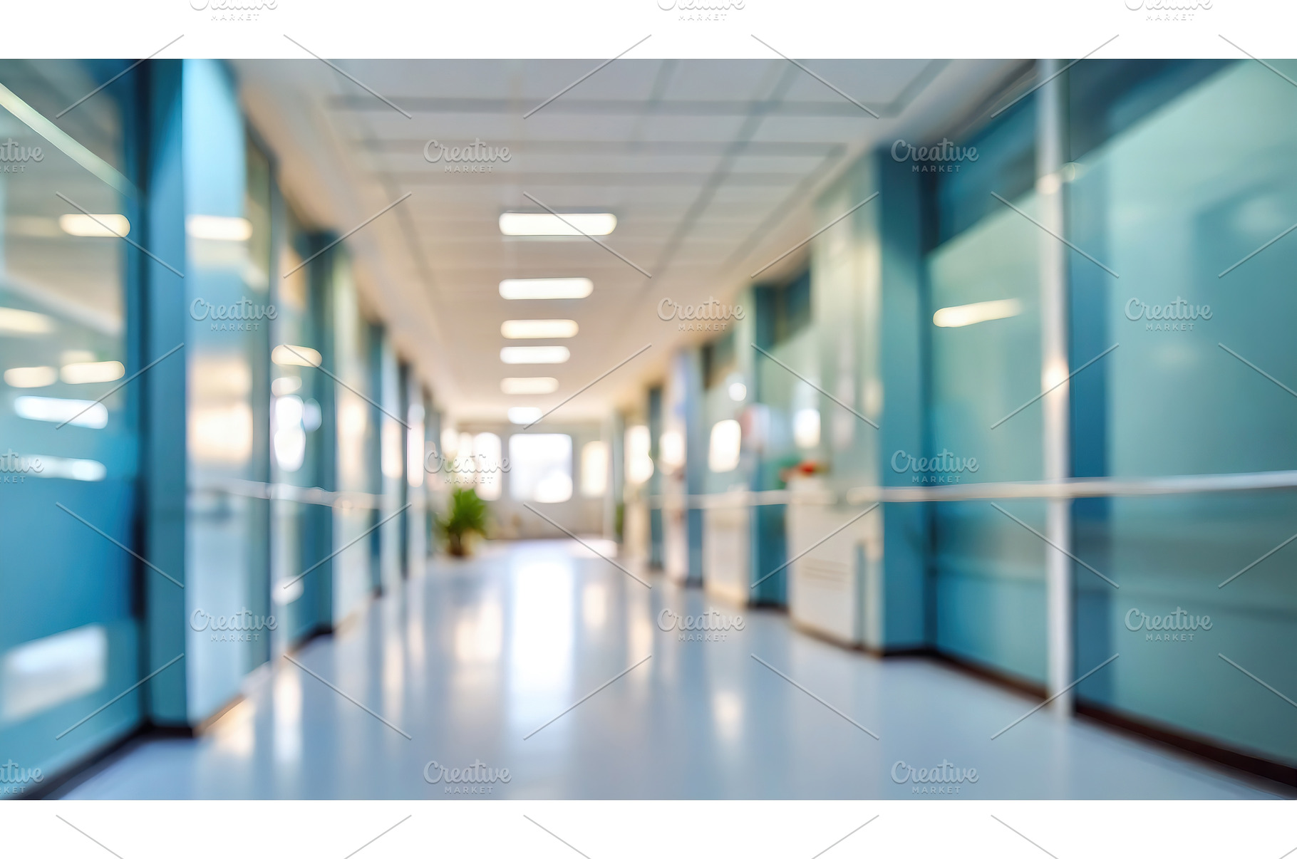 A brightly lit hospital corridor, a Health & Medical Photo by Igor Tichonow