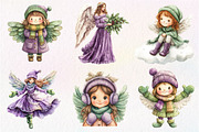 Winter Snow Angel Clipart, an Illustration by Dream Creation (Thumbnail 2 of 7)