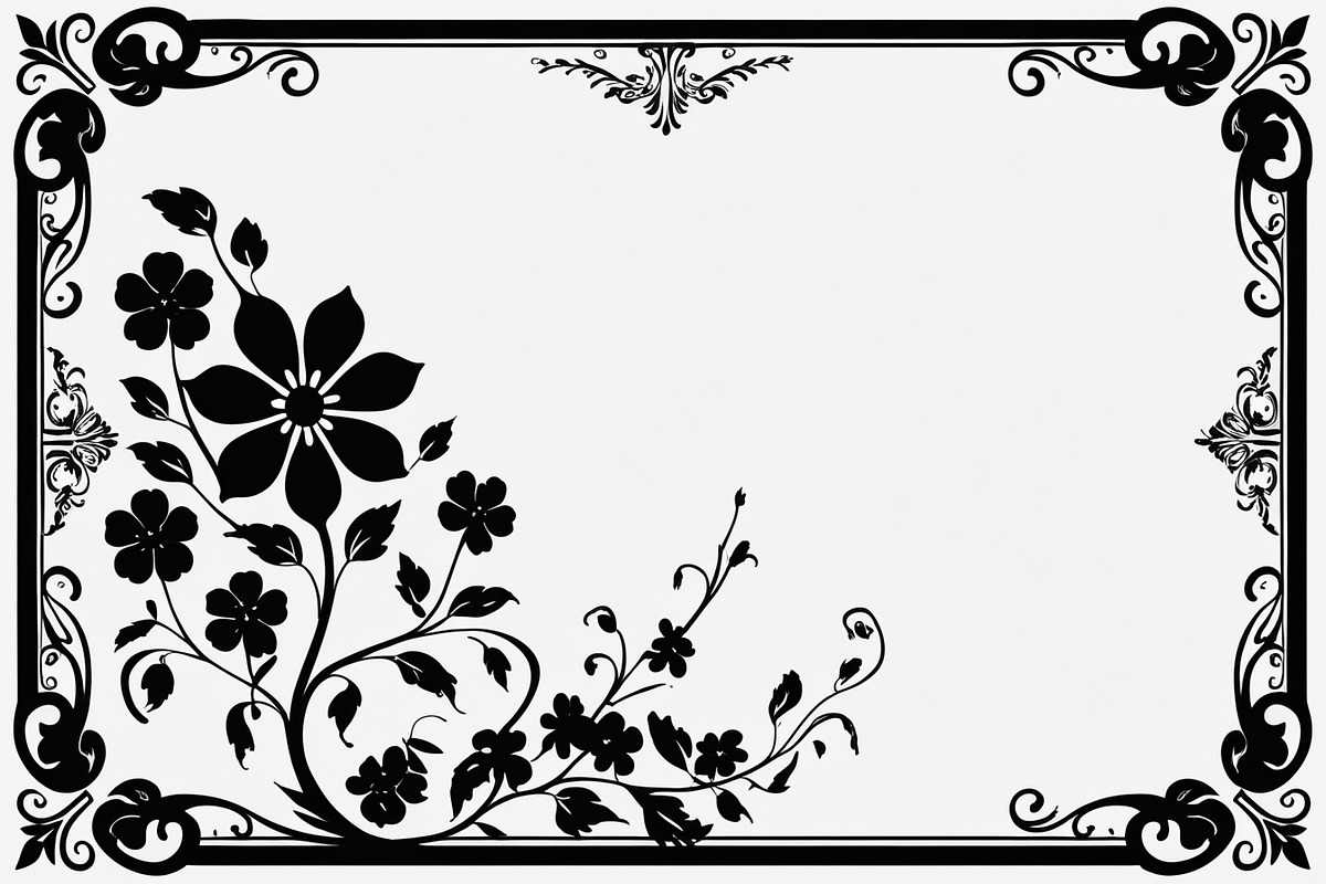 Floral Border Pack, an Illustration by hafijul (Photo 3 of 9)