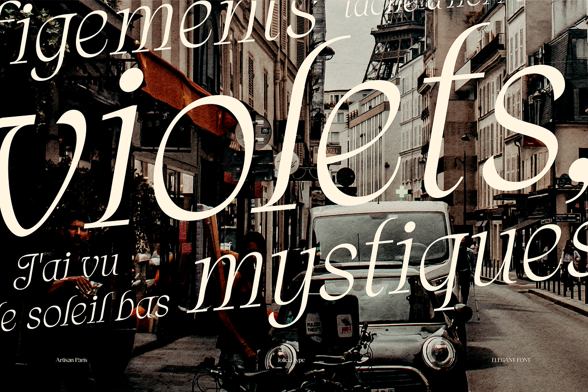 Artisan Paris | Display Font, a Script Font by Jolicia Type (Photo 3 of 11)