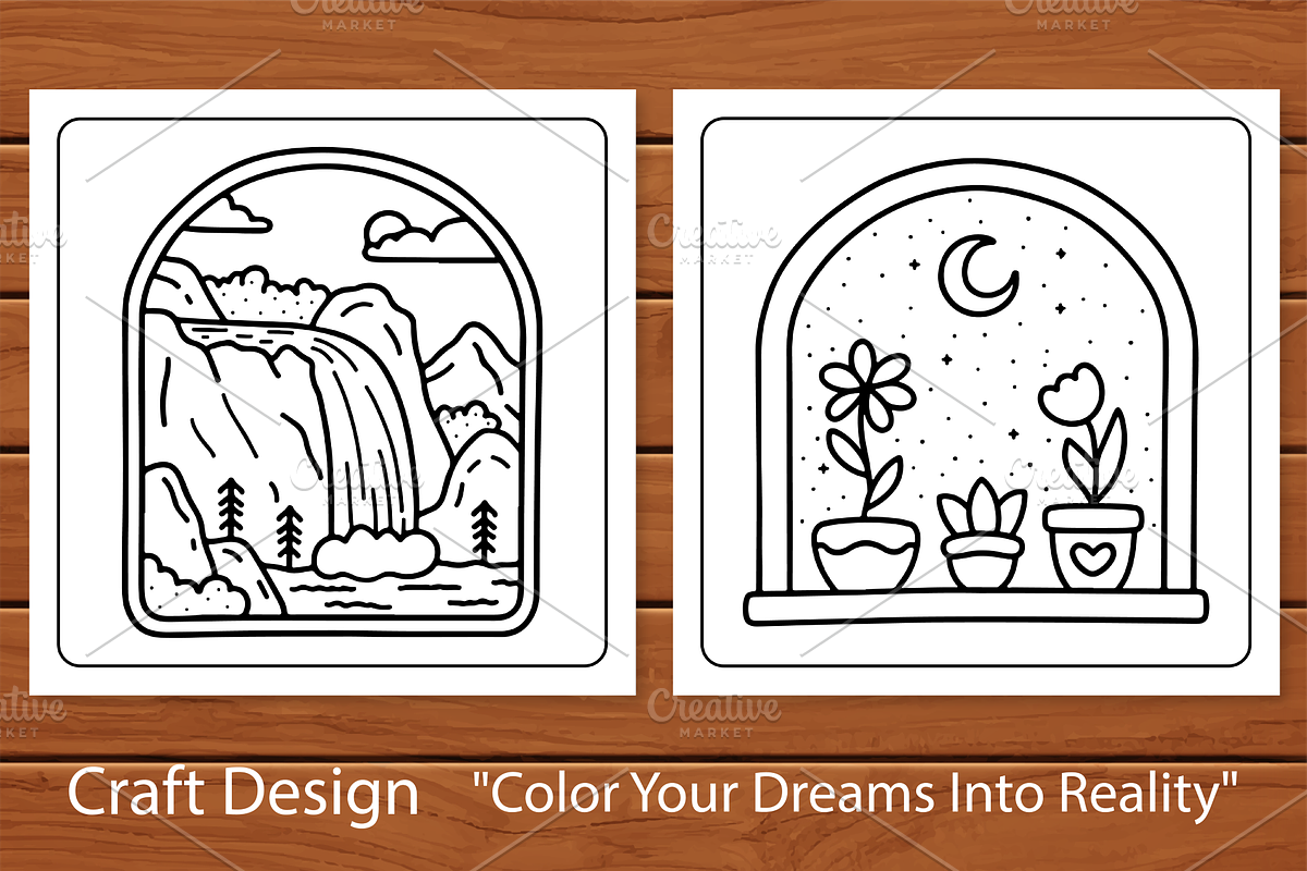 Minimal Art Coloring Book, a Decorative Illustration by Coco Bloom (Photo 3 of 6)