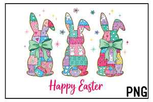 Happy Easter Png Coquette Bunny PNG, an Illustration by Black Bird Studio