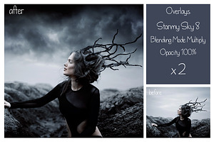 30 Stormy Sky Overlays