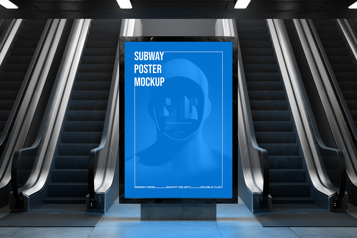 Digital Screen Subway Mockup, an Advertising Mockup by AgsA.Studio