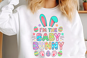 I’m the Baby Bunny Funny Easter Png, an Illustration by designcity5 (Thumbnail 4 of 9)