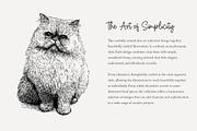 95 line art Cats clip art, an Animal Illustration by Poppy Lane Studio (Thumbnail 7 of 12)