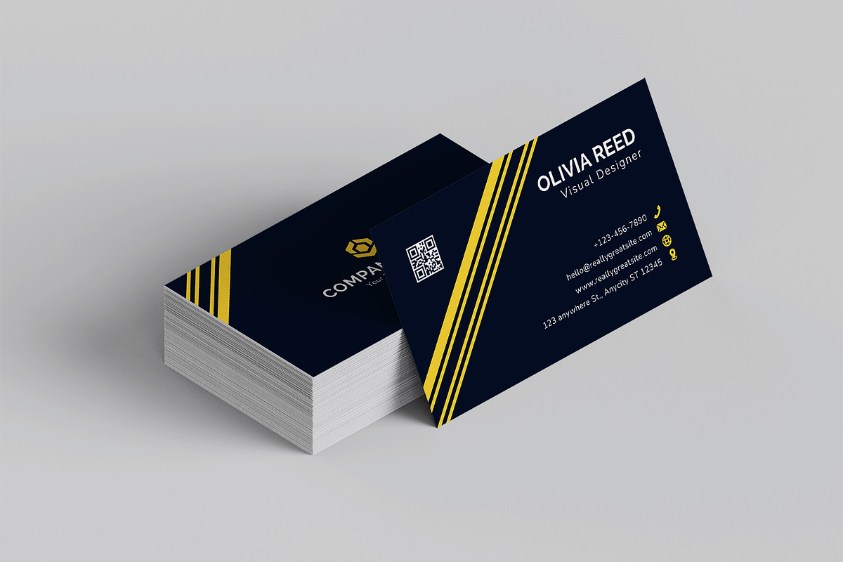 Elegant Modern Business Card, a Business Card Template by Artnivora.Std