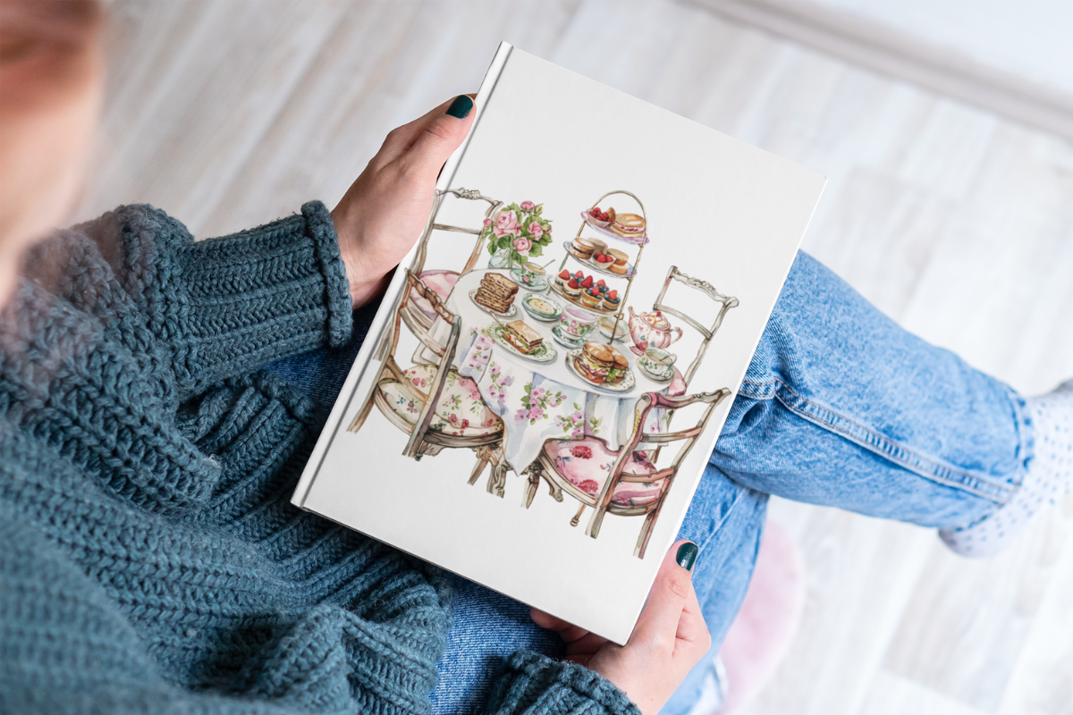 English Tea Party Illustration PNG, a Decorative Illustration by Paper Artsthetics (Photo 3 of 4)