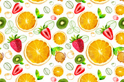 Vector watercolor juicy fruit, a Pattern Graphic by Vikpit (Thumbnail 2 of 6)