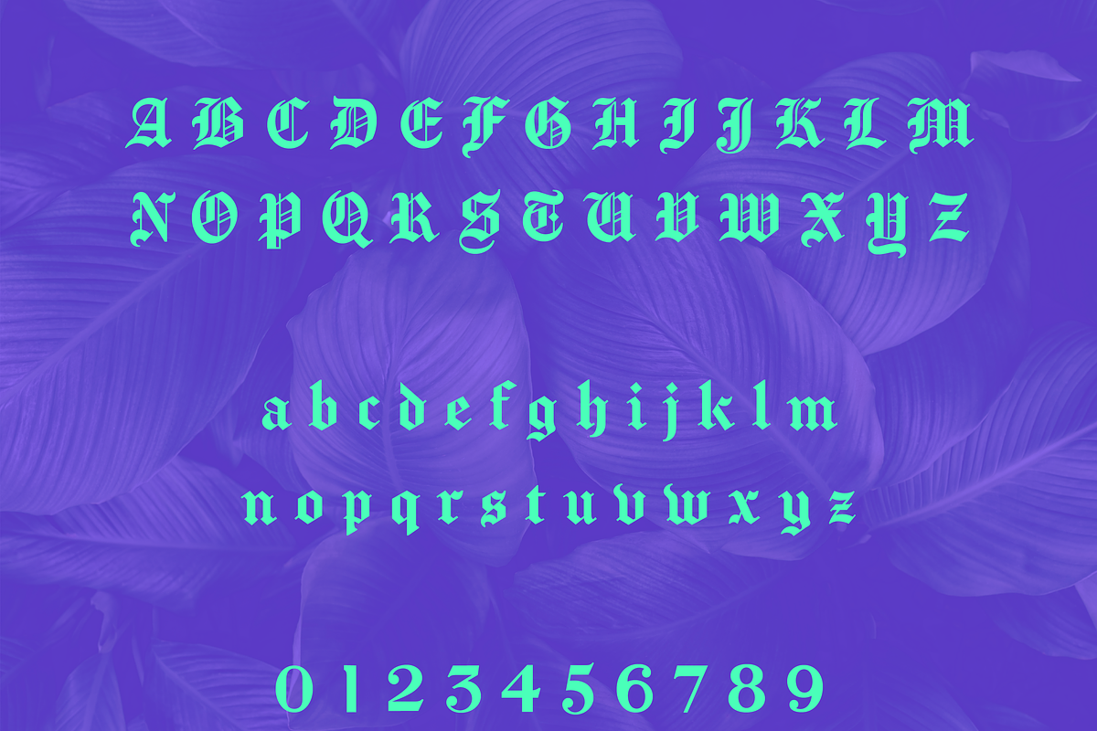 Metur Blackletter Font, a Blackletter Font by Creative Foundry (Photo 6 of 8)