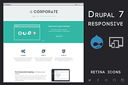 Corporate - Drupal 7 Business Theme, a Websites & App Template by MarkVI (Thumbnail 1 of 4)