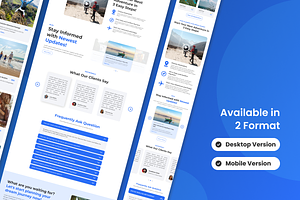 Travel Agency Web Landing Page