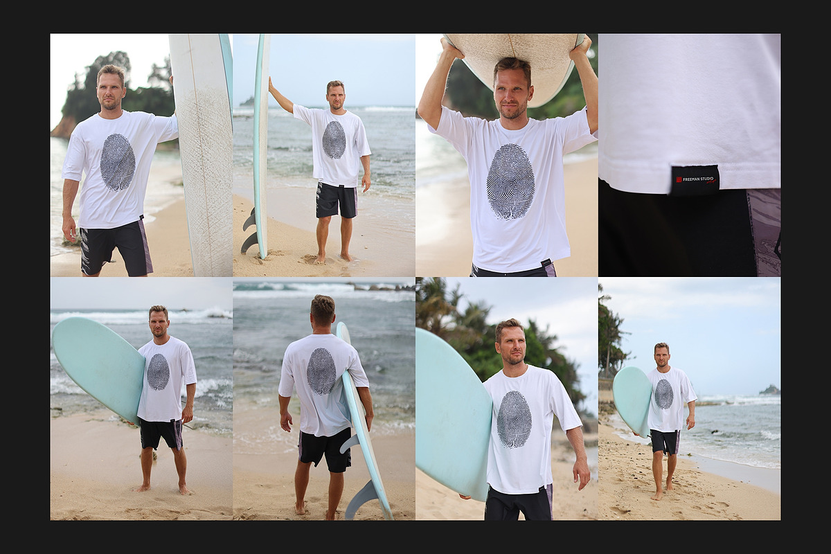 Surf T-Shirt Mockup, a Shirt Mockup by Freeman Studio (Photo 10 of 19)