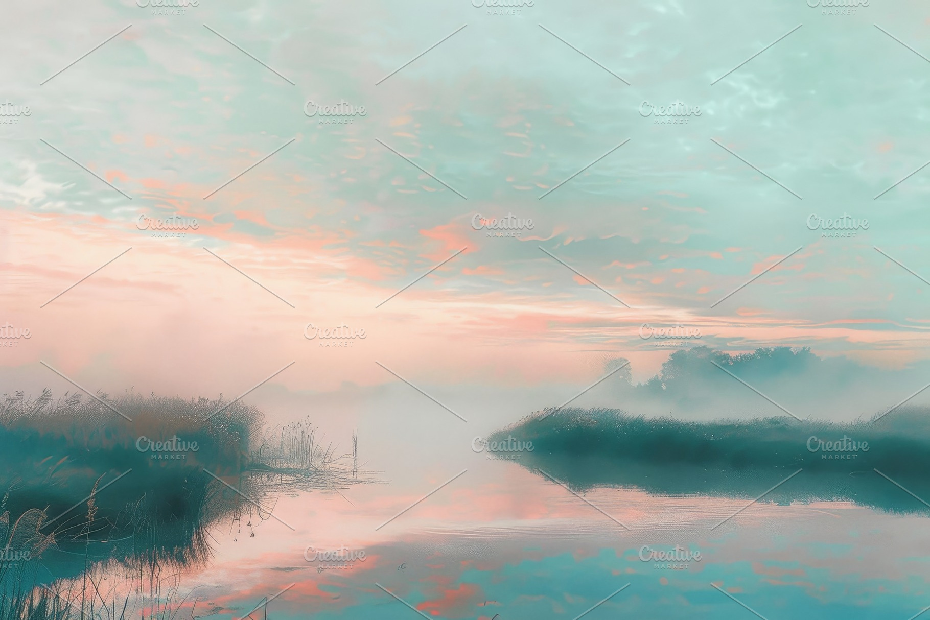 A painting depicting a body of water, a Photo by Iftikhar Alam