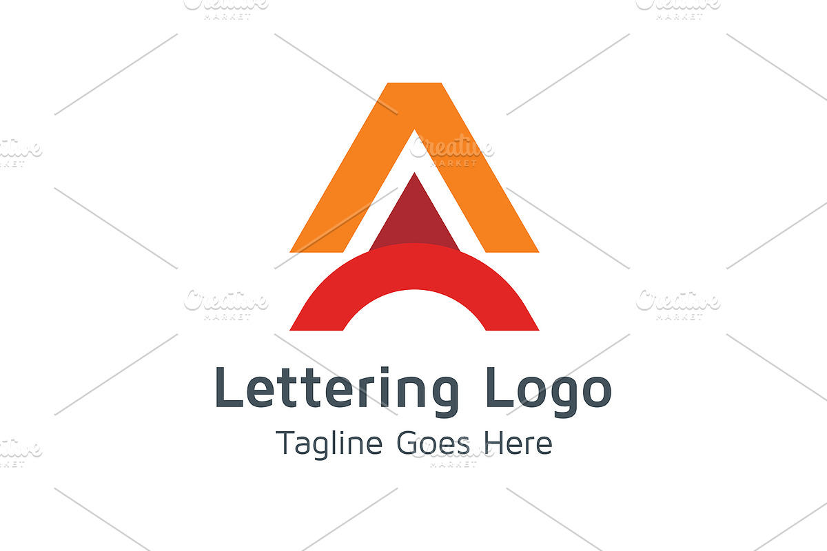 20 Logo Lettering A Template Bundle, a Branding & Logo Template by Acongraphic (Photo 3 of 21)