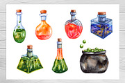 Watercolor magic potions collection, a Food Illustration by Olha's watercolor (Thumbnail 4 of 7)
