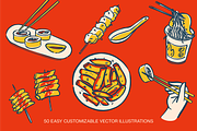 Korean Food Vector Illustrations, a Food Illustration by Studio Papercuts (Thumbnail 5 of 10)