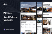 Urbanet - Real Estate Website, an UI Kit Template by peterdraw (Thumbnail 1 of 7)