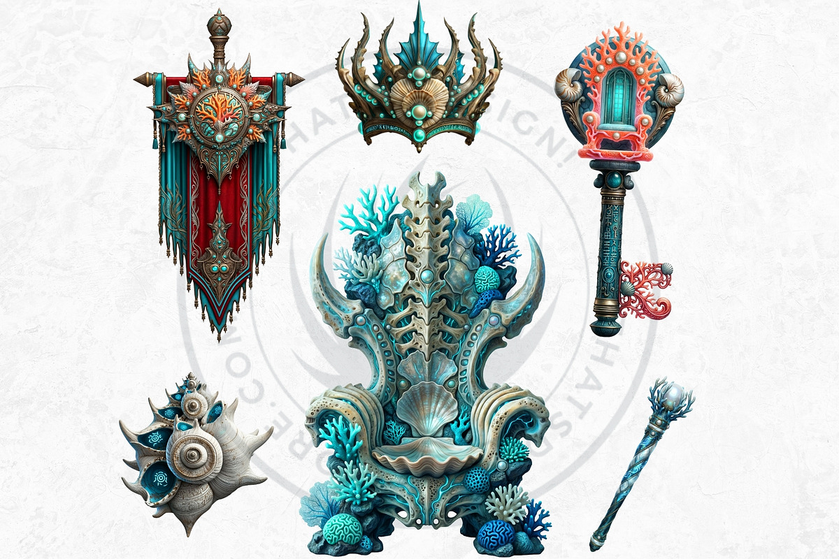 Legends of the Deep Cliparts, a Person Illustration by ThatsDesignArt (Photo 7 of 15)