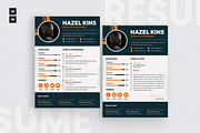 Unique Business Resume CV, a Resume Template by iDoodle Studio (Thumbnail 1 of 4)