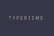 Typerisme - A modern typewriter font, a Sans Serif Font by MoonBandit (Thumbnail 1 of 10)