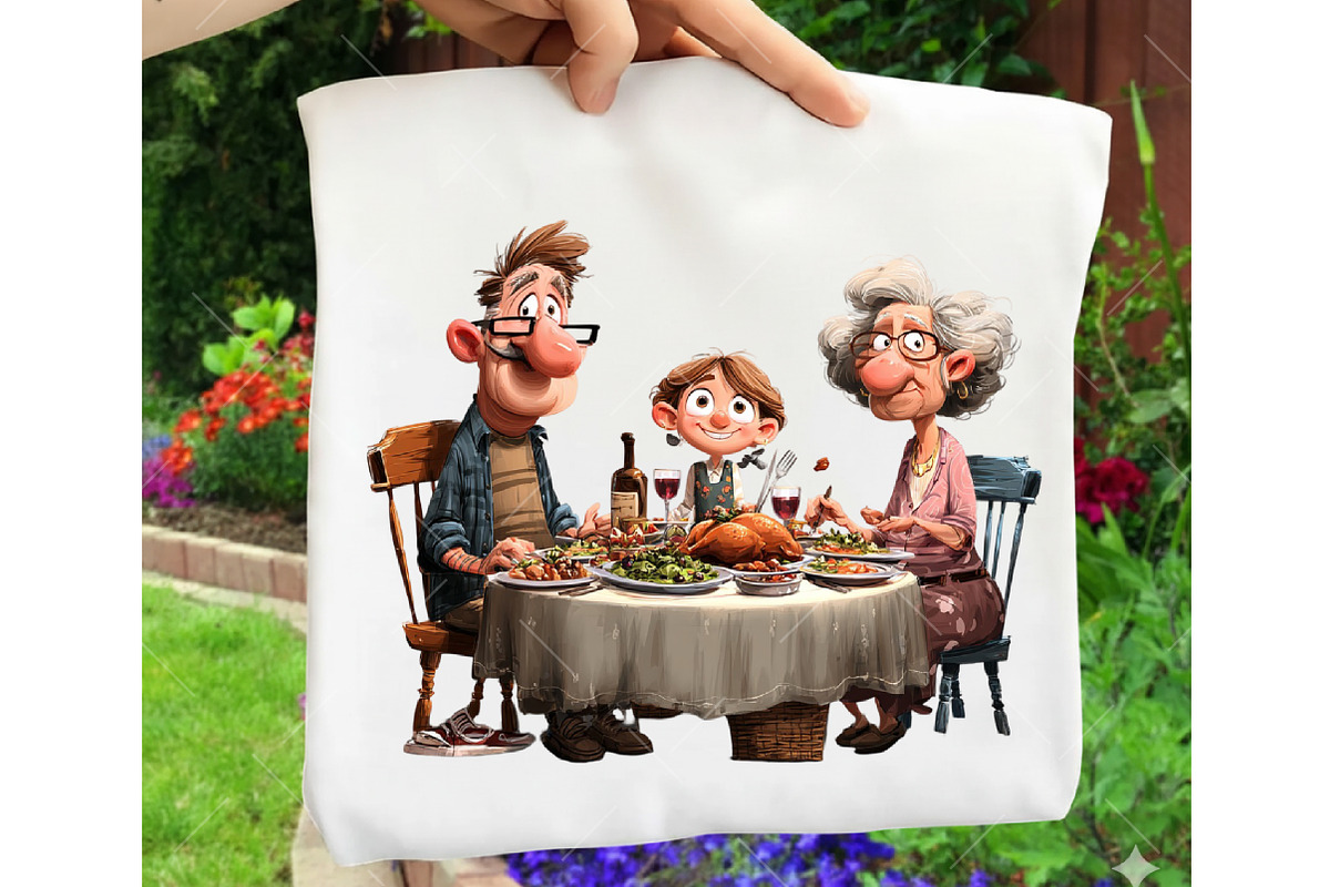 Whimsical Christmas Family Clipart, an Illustration by OK Design (Photo 4 of 6)