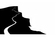 Lighthouse Cliff Silhouette Bundle, a Graphic by hafijul (Thumbnail 4 of 14)