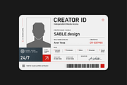 Creator ID Cards Vector Pack, an Object Graphic by SergeyBitos (Thumbnail 5 of 5)