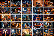 Halloween Background, a Background Graphic by Forhadx5 (Thumbnail 4 of 14)