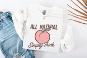 All Natural Simply Thick PNG, Peach, an Illustration by SharpMarketplace (Thumbnail 4 of 9)