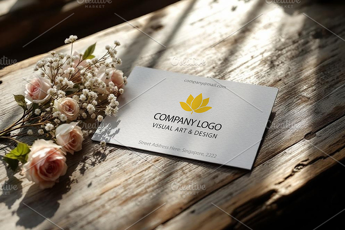 Business card, PSD Mockup, an Advertising Mockup by Mockup Stories (Photo 1 of 2)
